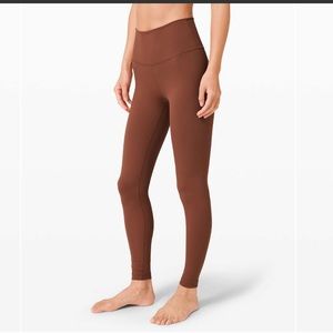 Lululemon Wunder Under High Rise Legging (Ancient Copper, Size 6, 28” inseam)